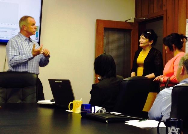 Visitors from Mongolia come to Eggleston