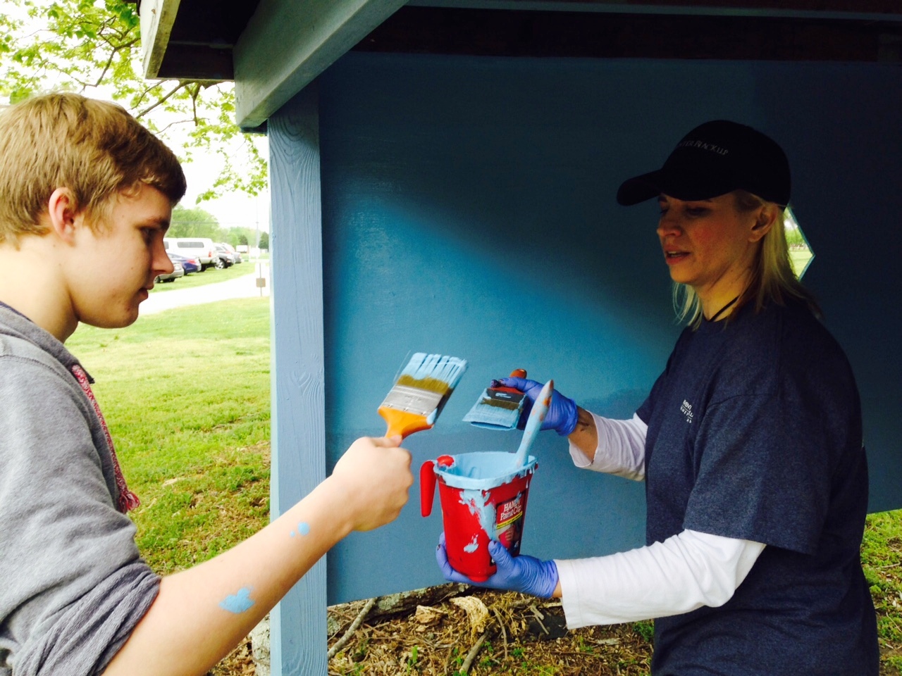 Vandeventer Black volunteers spruce up Civitan Acres