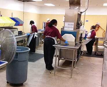Eggleston Food Service Helping at Naval Station