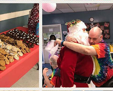 Santa surprises Summer Campers