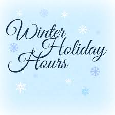 Winter Holiday and New Years Closures 2024